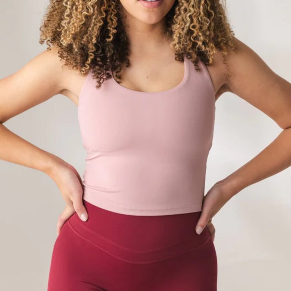 Vitality Revive Racer Tank Ballet Pink sz S EUC